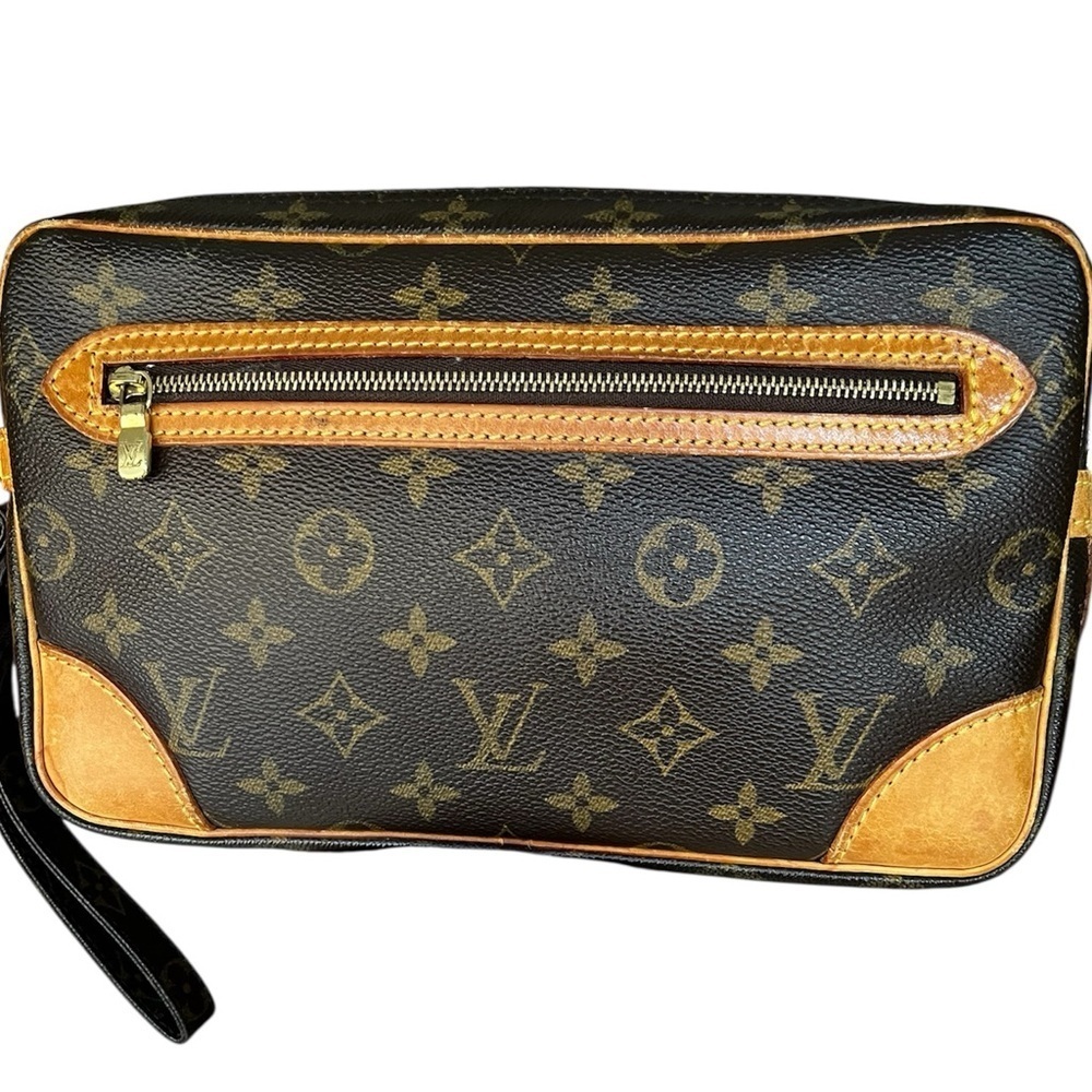 Louis Vuitton Marley Wristlet Clutch Monogram PM Dragonne Circa 2002